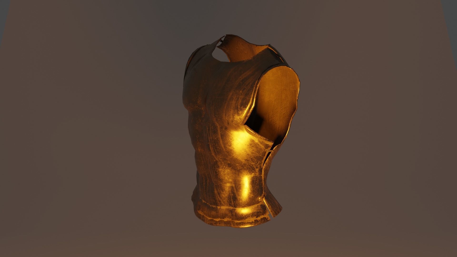 Bronze Breastplate free VR / AR / lowpoly 3D model CGTrader