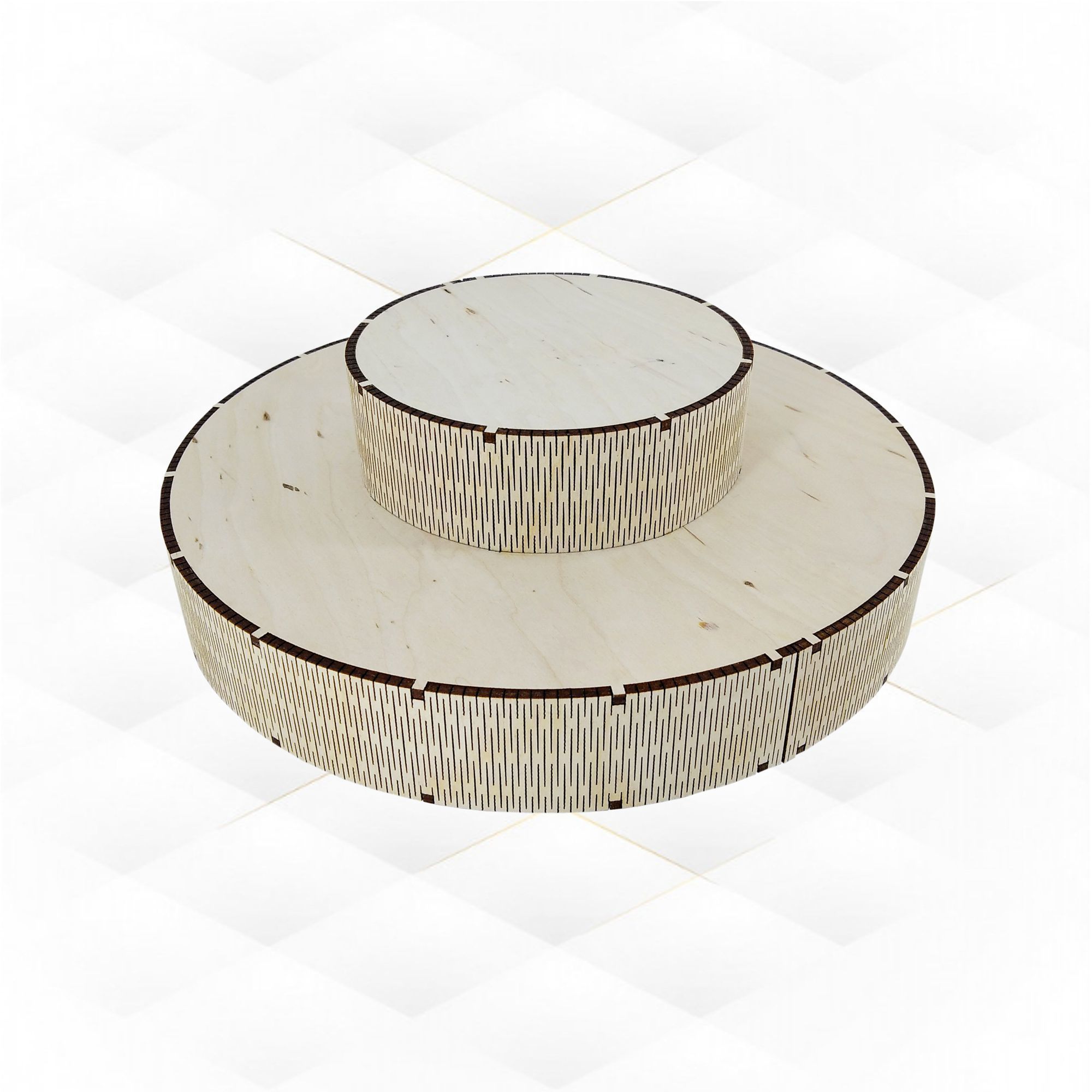 Dish round svg dxf pattern for laser cut 3D model 3D printable | CGTrader