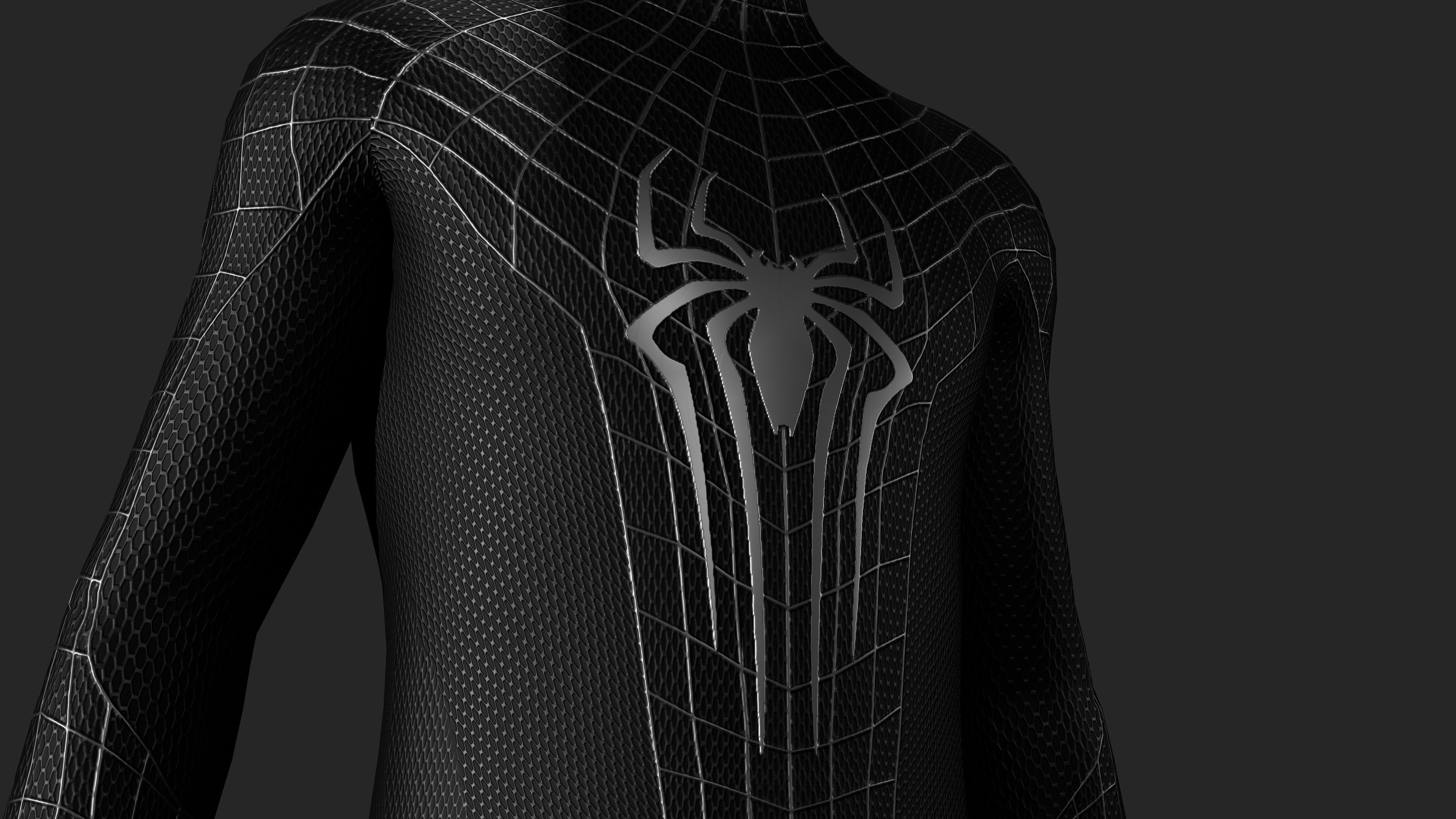 3D model The Amazing Spider-Man Black Suit VR / AR / low-poly | CGTrader
