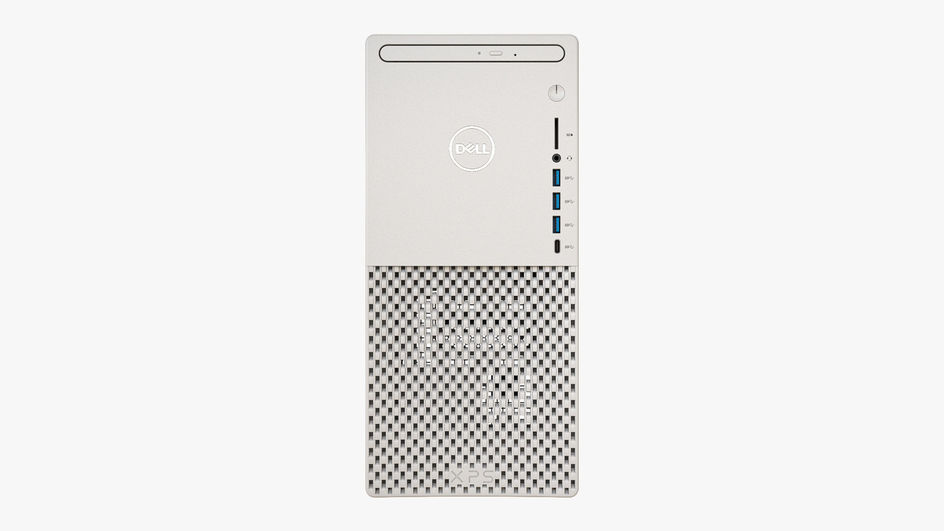 Dell XPS 8940 Desktop with Optical Drive White 3D model CGTrader