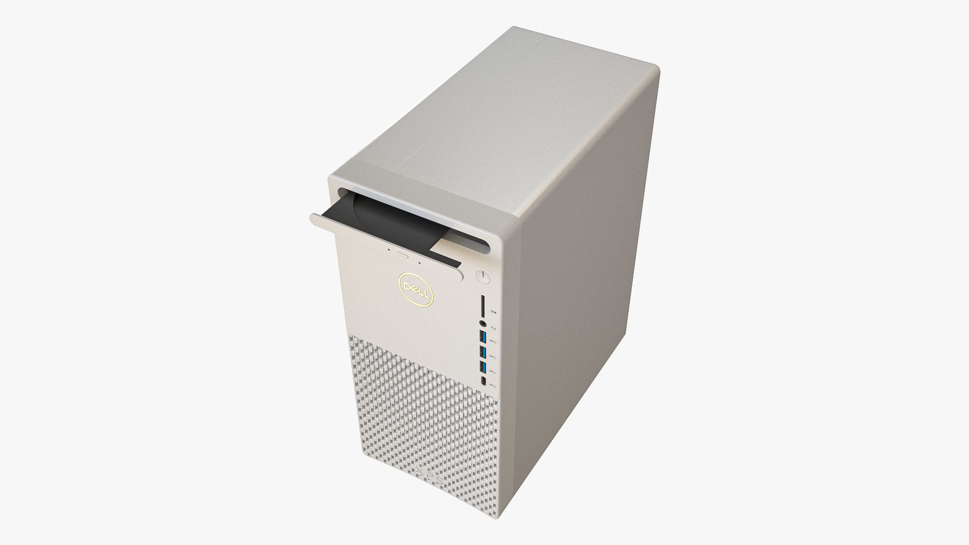 Dell XPS 8940 Desktop with Optical Drive White 3D model CGTrader