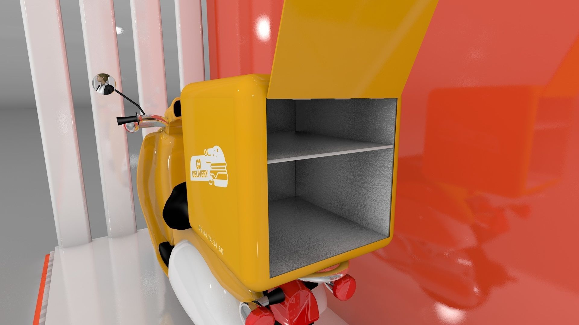 Delivery food box 3D model | CGTrader