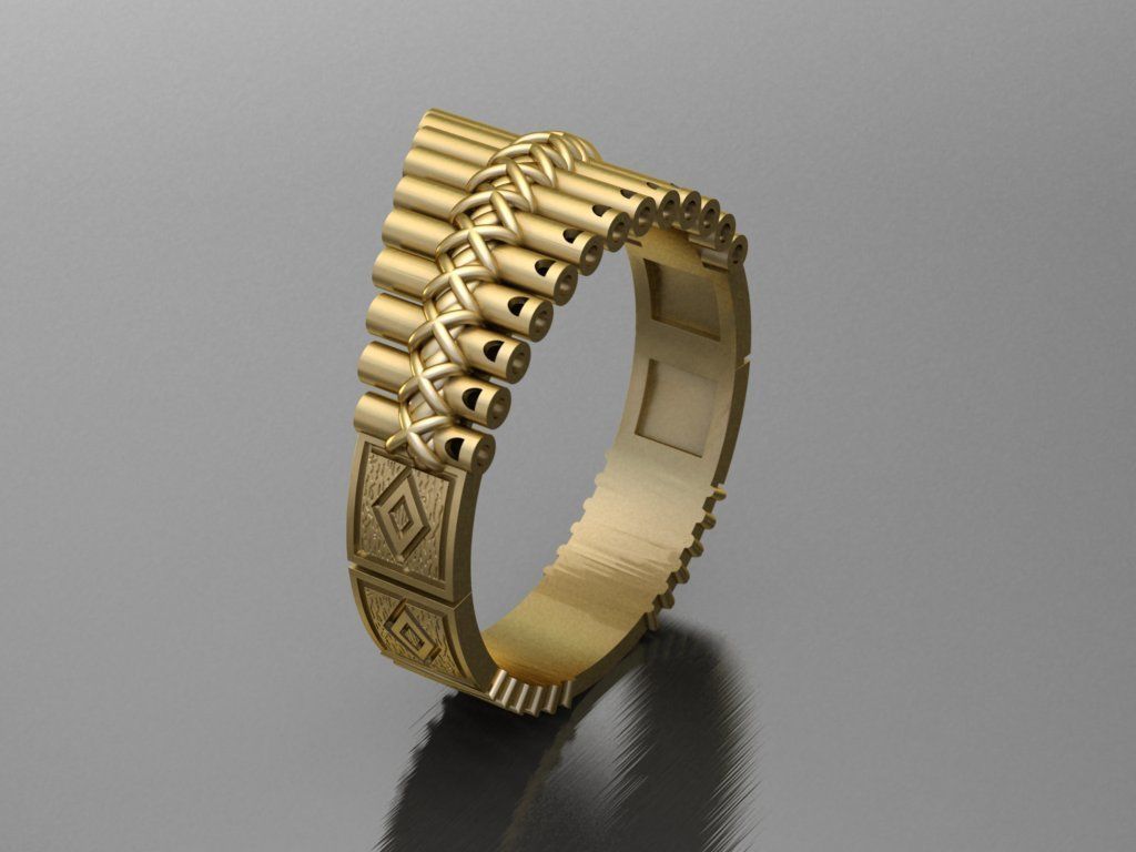 Pan Flute Ring 3D model 3D printable CGTrader