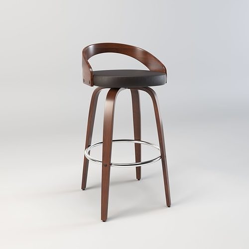 3D model Bar Stool counter stools wood Bar Stool chair stool VR
