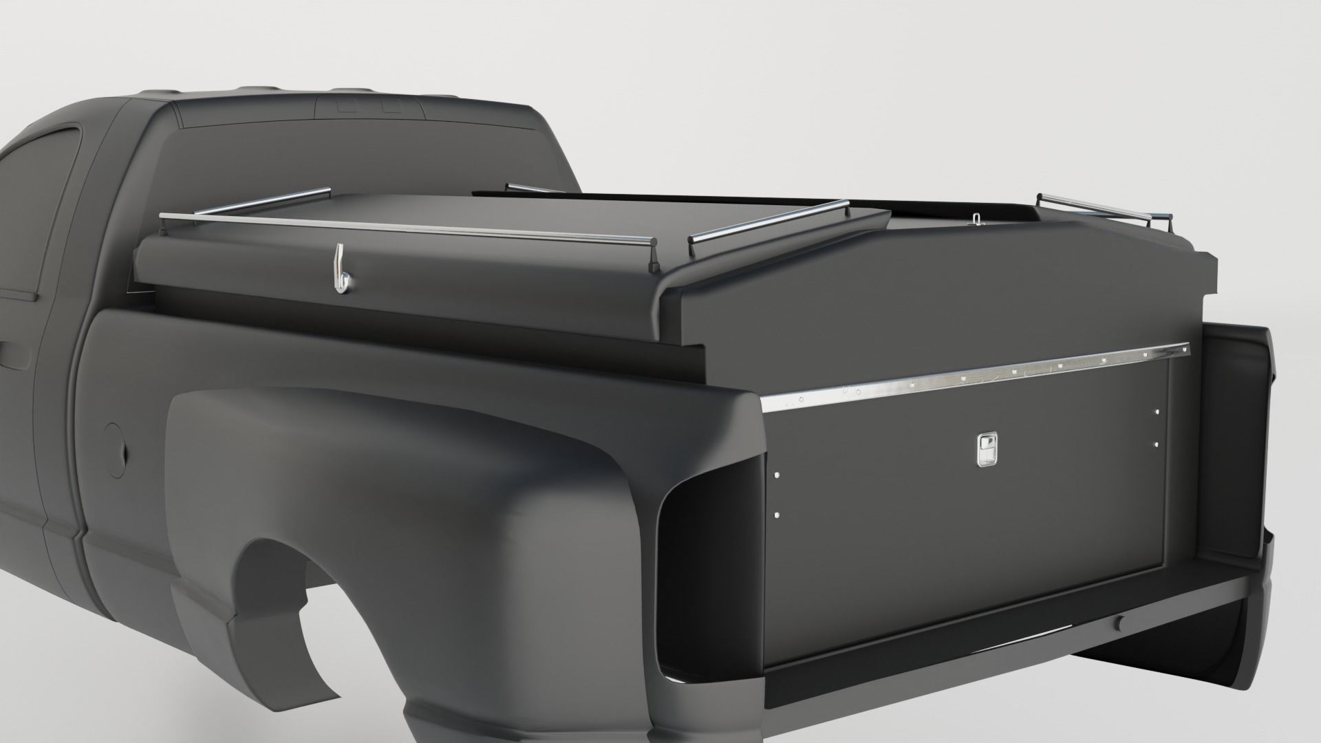 Truck Bed Box 01 3D model CGTrader