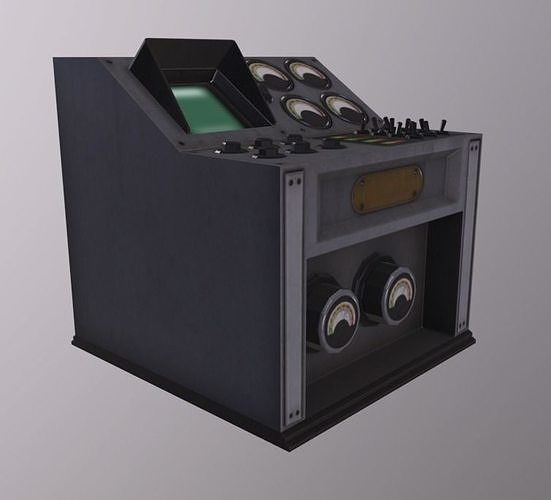 3D model Computer Panel VR / AR / low-poly | CGTrader