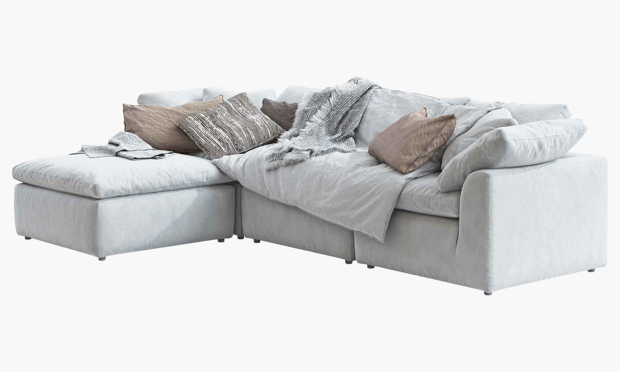 Joybird Bryant Modular Sectional 3D model CGTrader