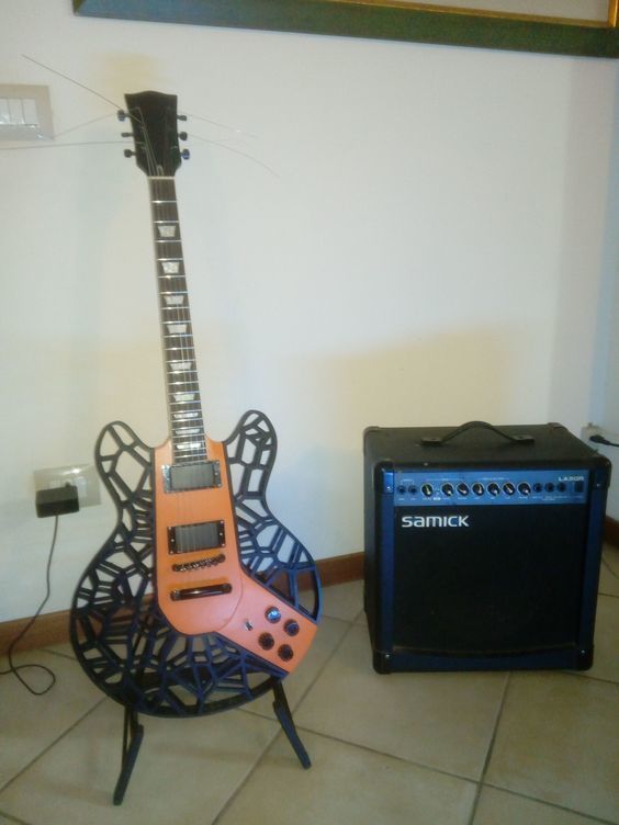 VORONOI GUITAR 3D PRINT 3D model 3D printable CGTrader