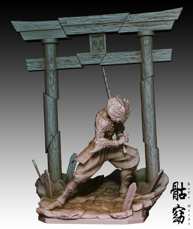 DEMON COLLECTION - DEMON SAMURAI 3D model 3D printable | CGTrader