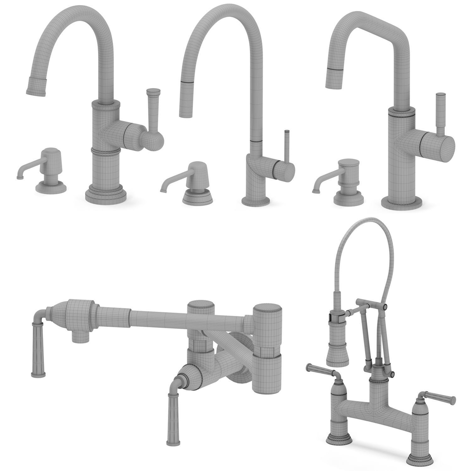 BRIZO kitchen faucets 3D model | CGTrader