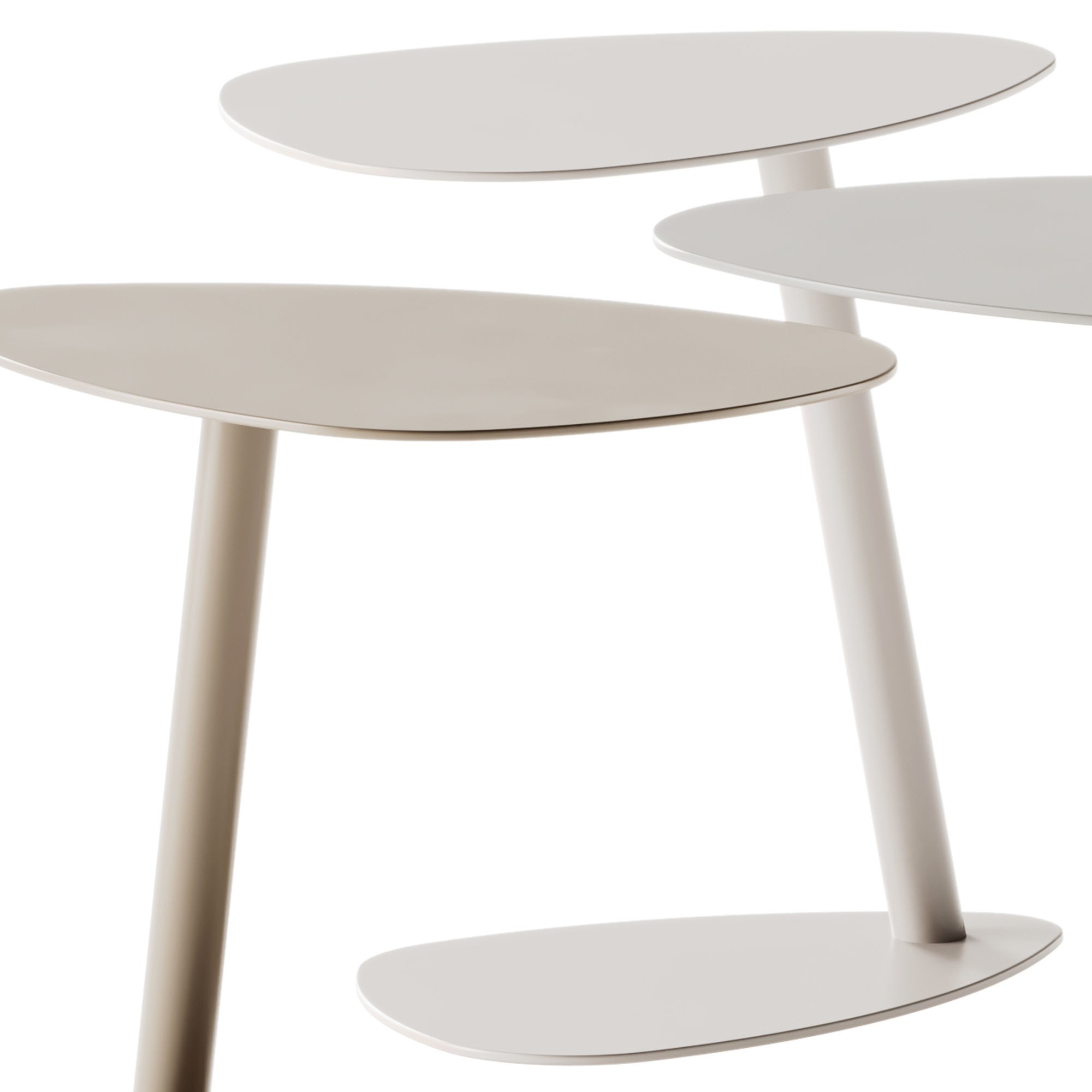 Ethimo SMART Aluminium Garden Side Table 3D model CGTrader