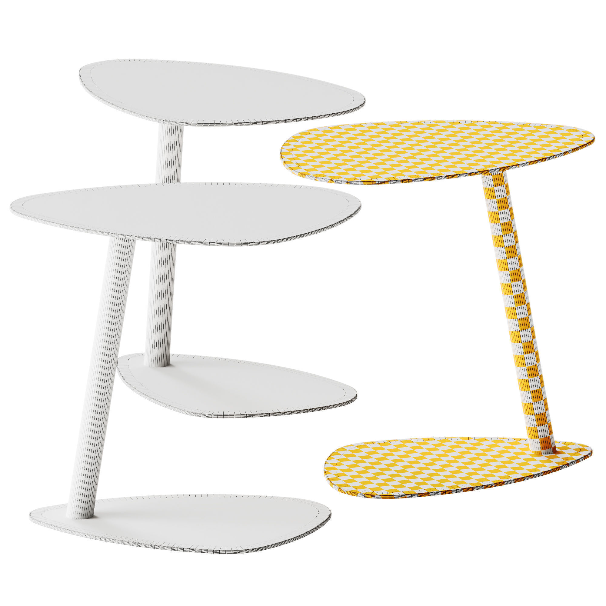 Ethimo SMART Aluminium Garden Side Table 3D model CGTrader