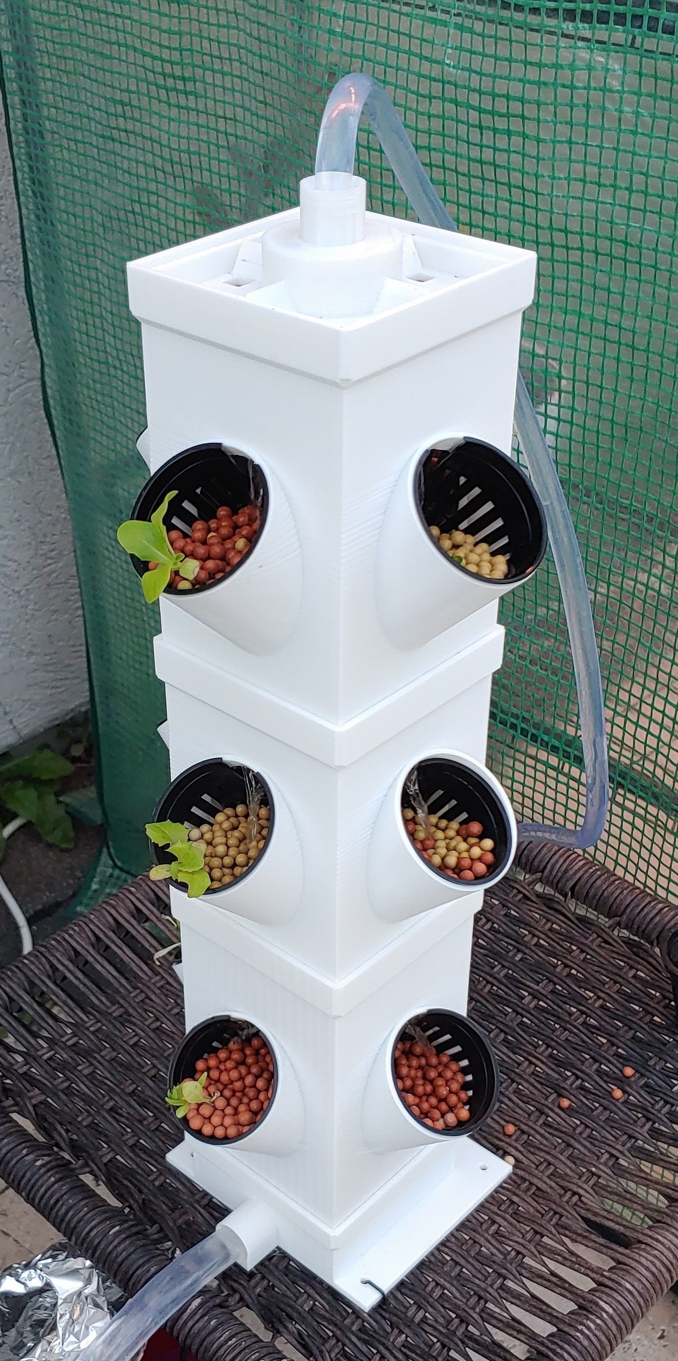 Modular hydroponic tower 3D model 3D printable CGTrader