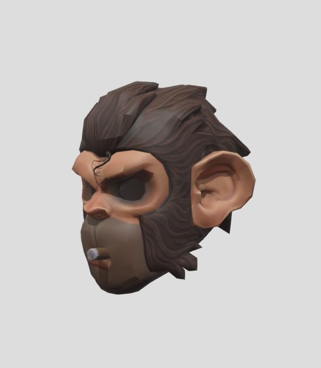 GTA 5 Monkey Mask 3D model CGTrader