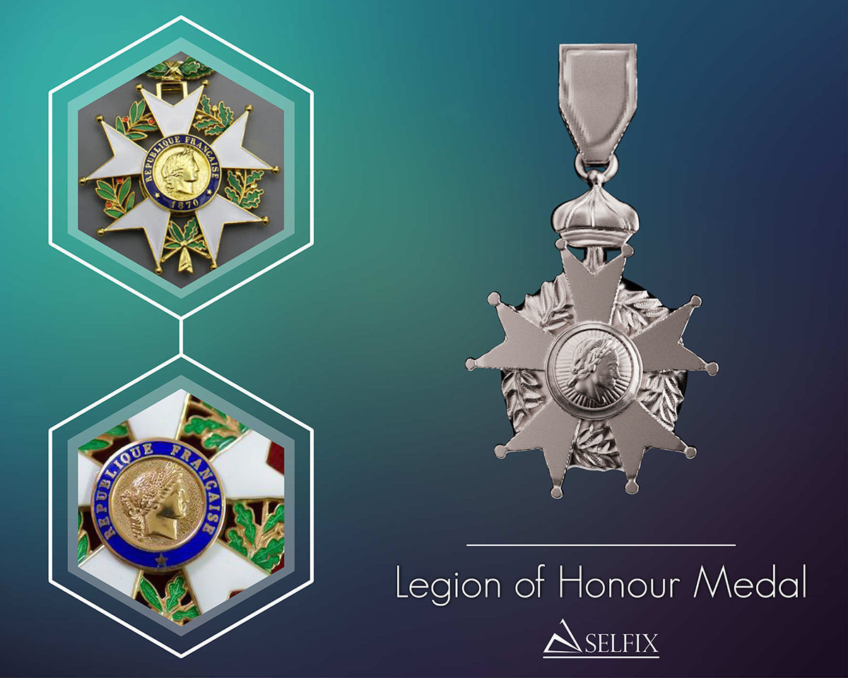 Legion of Honour Medal ready to 3D print 3D model 3D printable | CGTrader