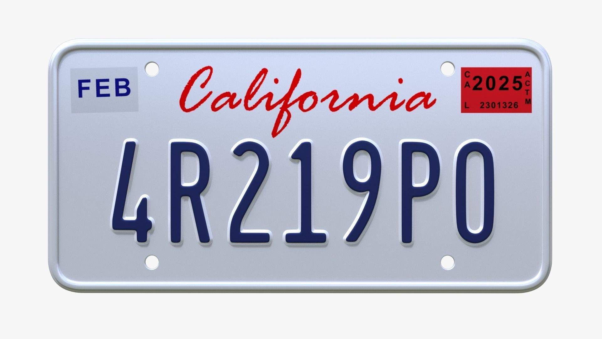 License Plate USA 3D model CGTrader