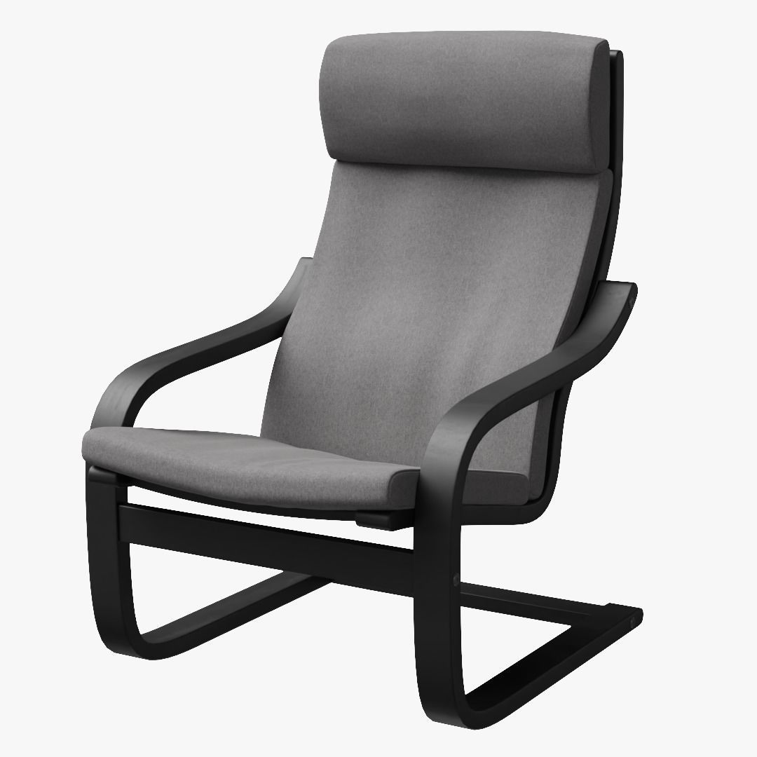 Ikea Poang Armchair 3D model CGTrader