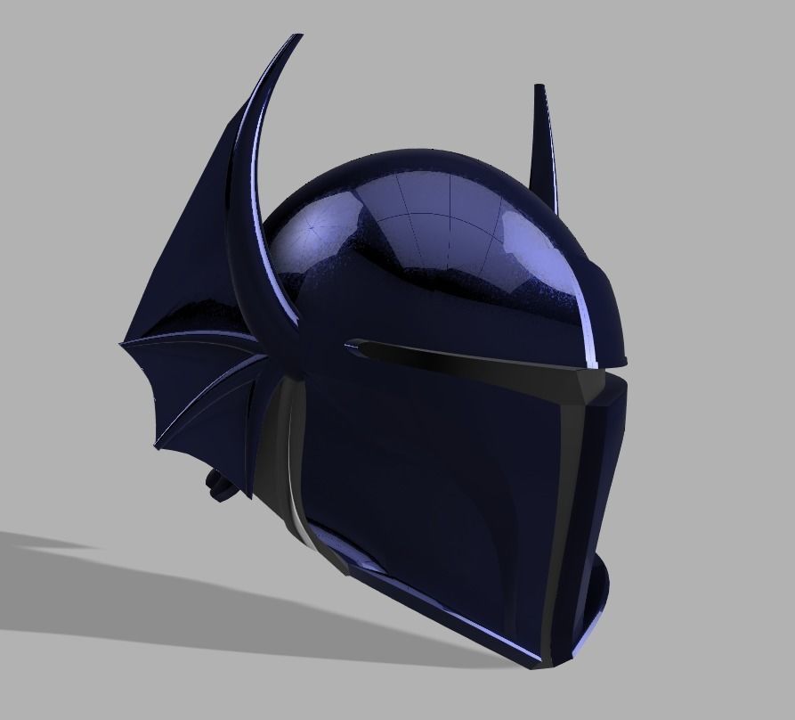 Dungeons and Dragons Warduke Mandalorian Helmet 3D model 3D printable