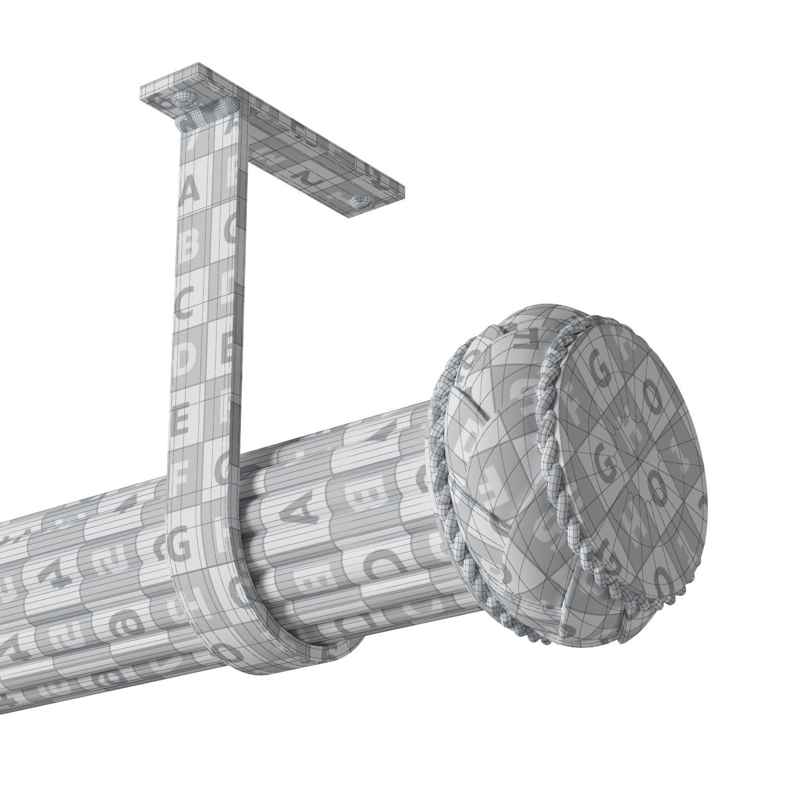 3D model Select drapery hardware Jbracket VR / AR / lowpoly CGTrader