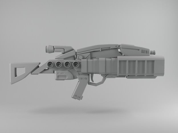 Assault Rifle X 3D model