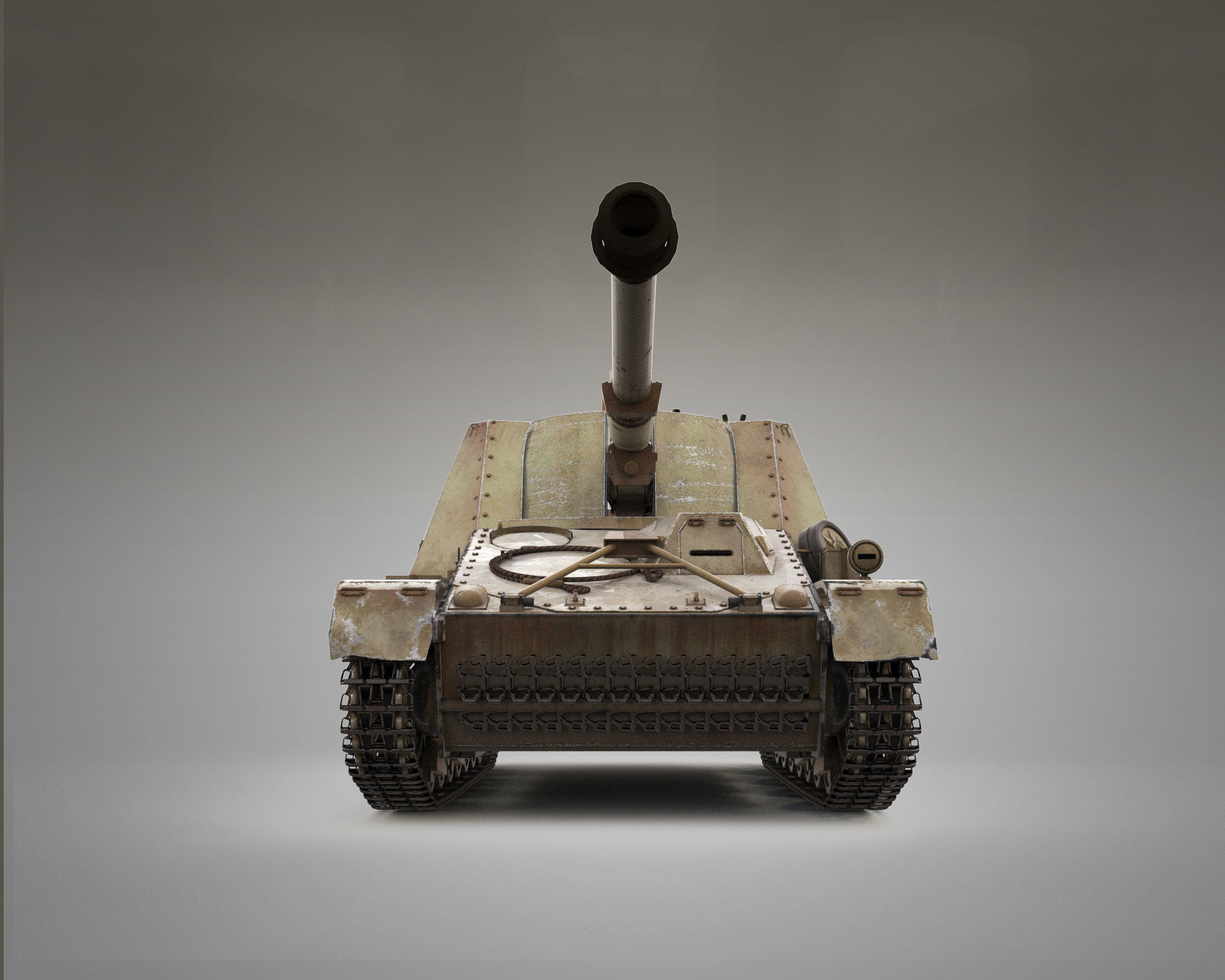 3D model NASHORN Tank Destroyer SdKfz 164 VR / AR / low-poly | CGTrader