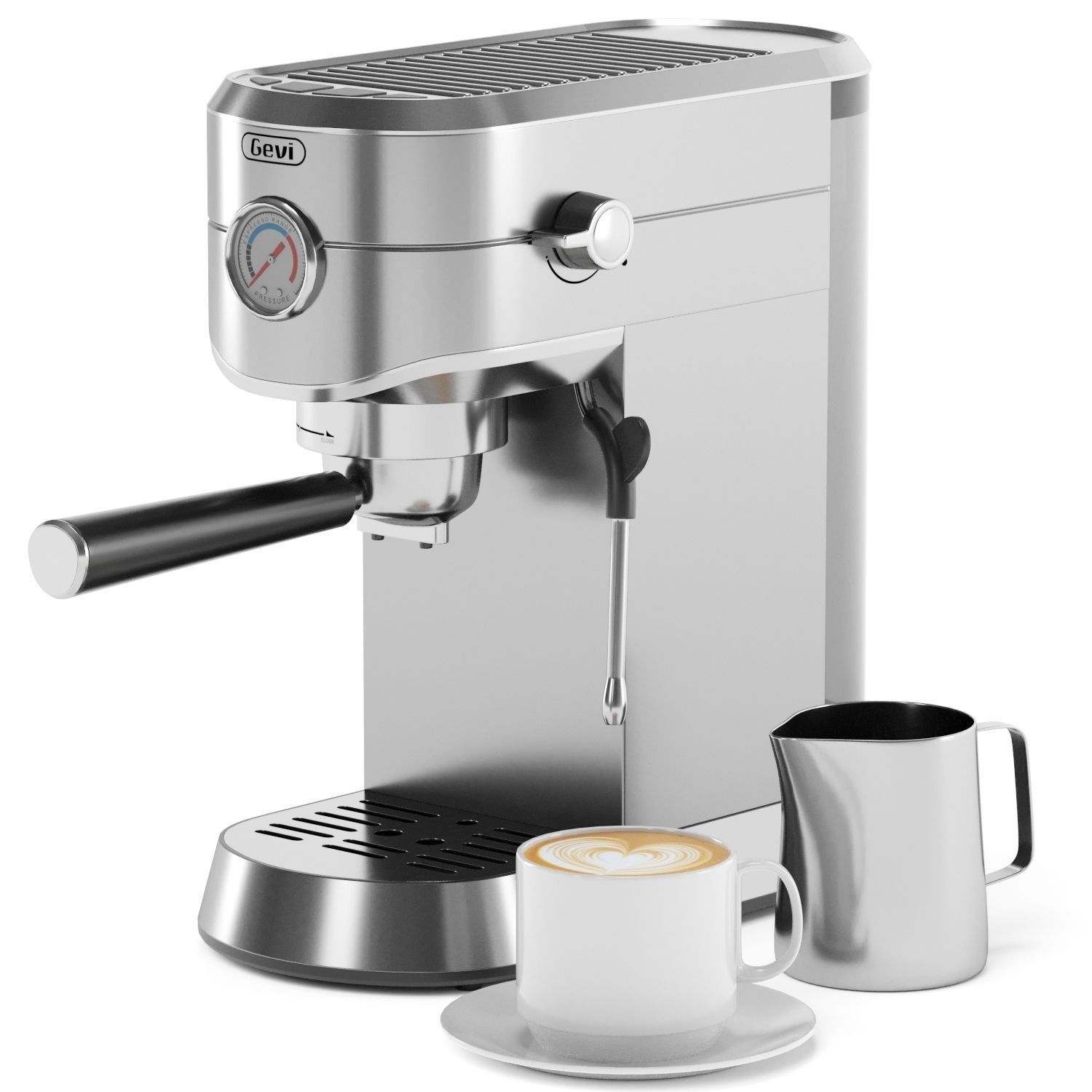 GEVI espresso coffee machine 3D model CGTrader
