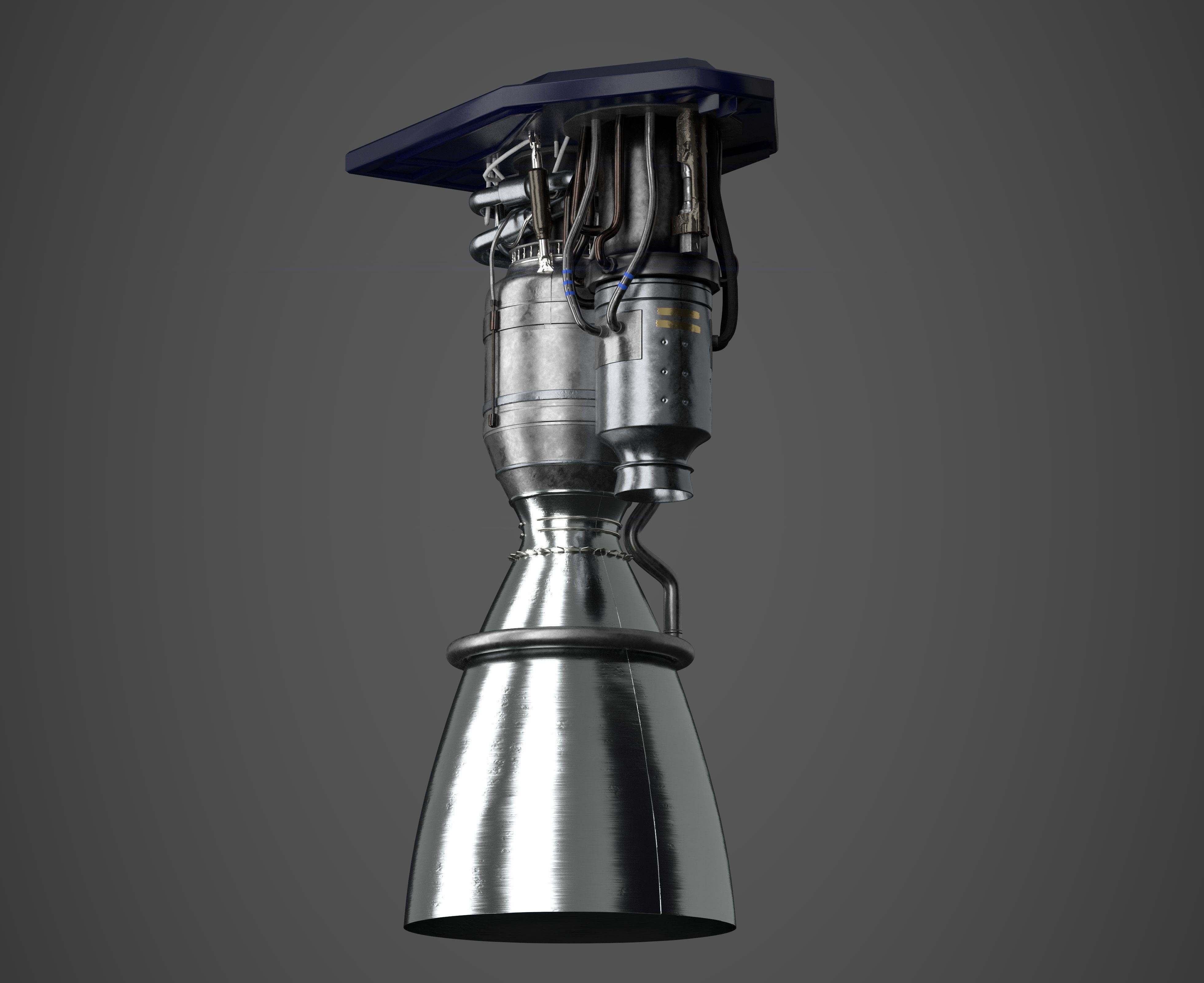 Rocket Engine 3D model CGTrader