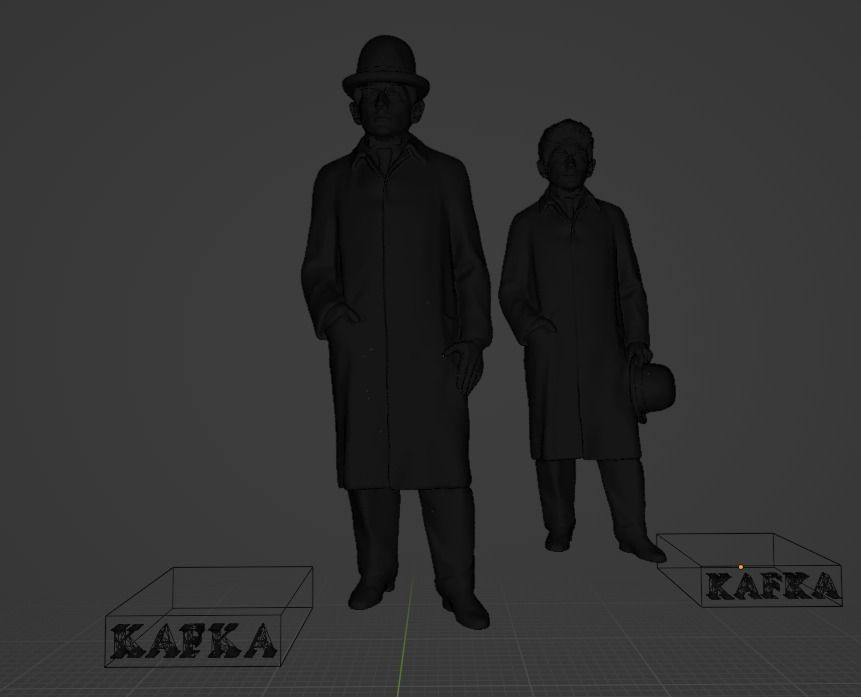Franz Kafka 3D model 3D printable | CGTrader