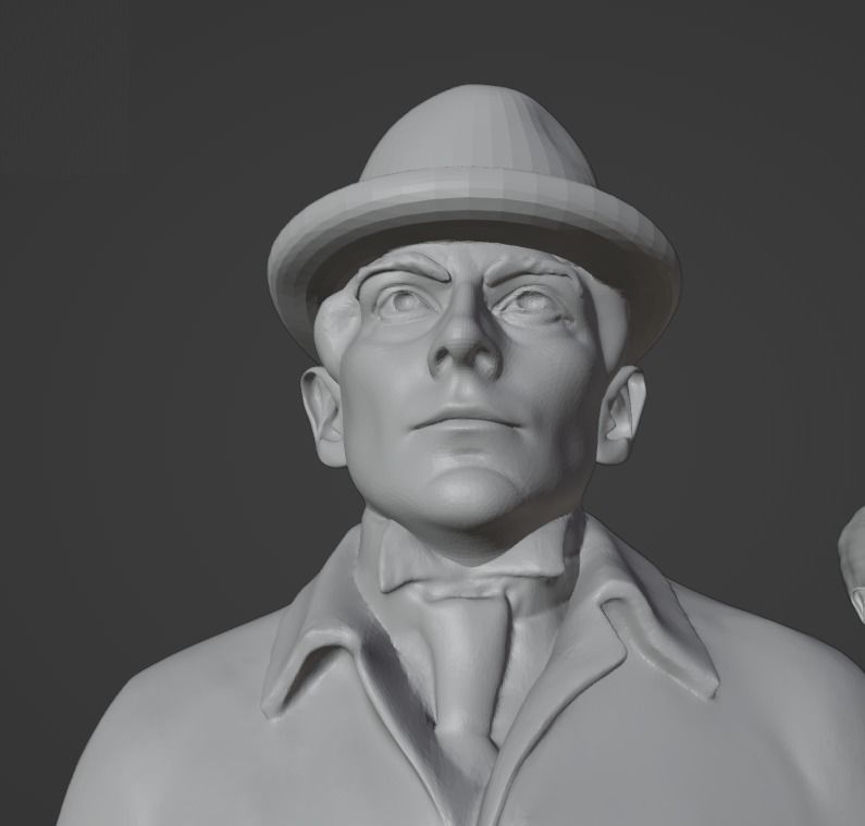 Franz Kafka 3D model 3D printable | CGTrader