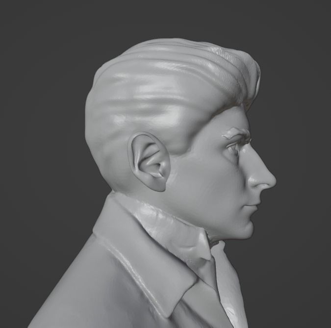 Franz Kafka 3D model 3D printable | CGTrader