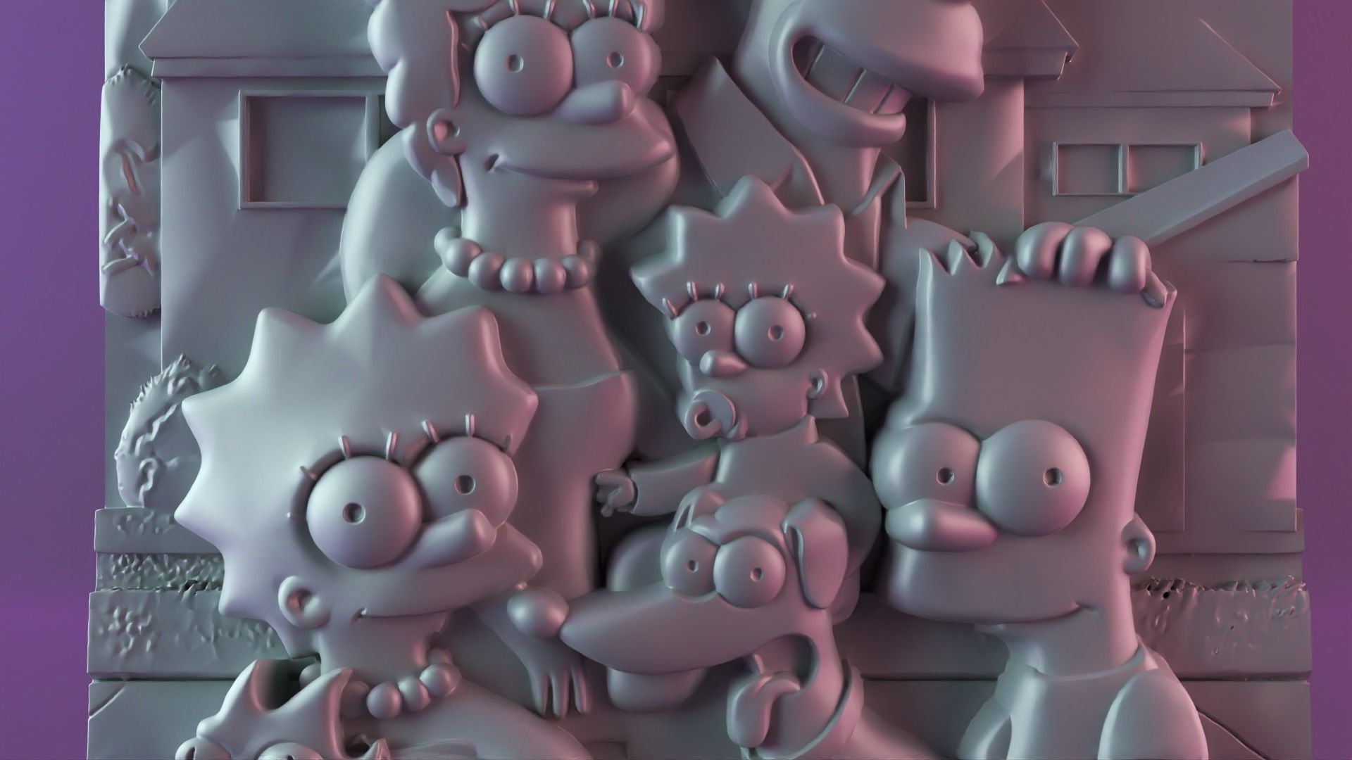 The Simpsons free 3D model 3D printable | CGTrader
