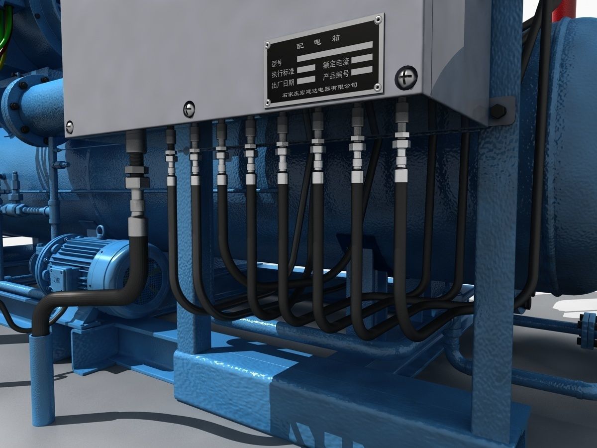 Ammonia Compressor 3D model | CGTrader