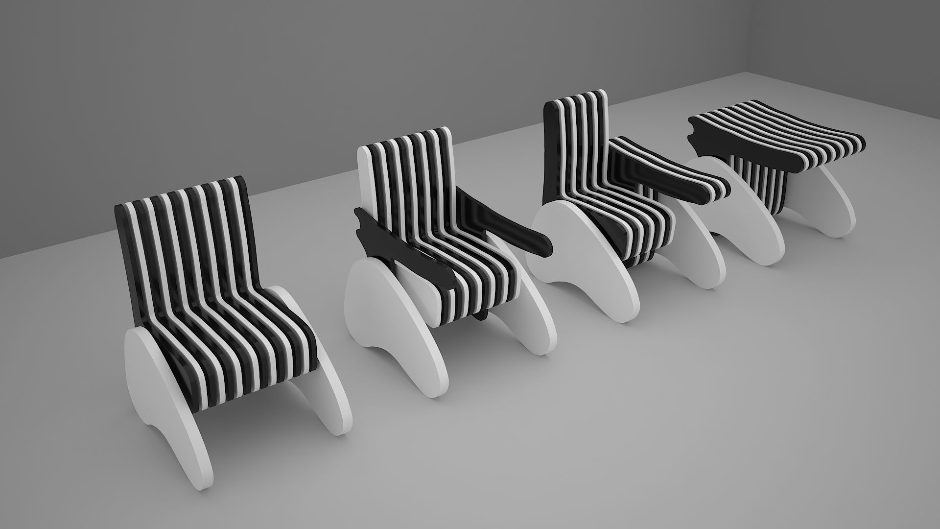 Rotating Chair With Multifunction 3D model CGTrader