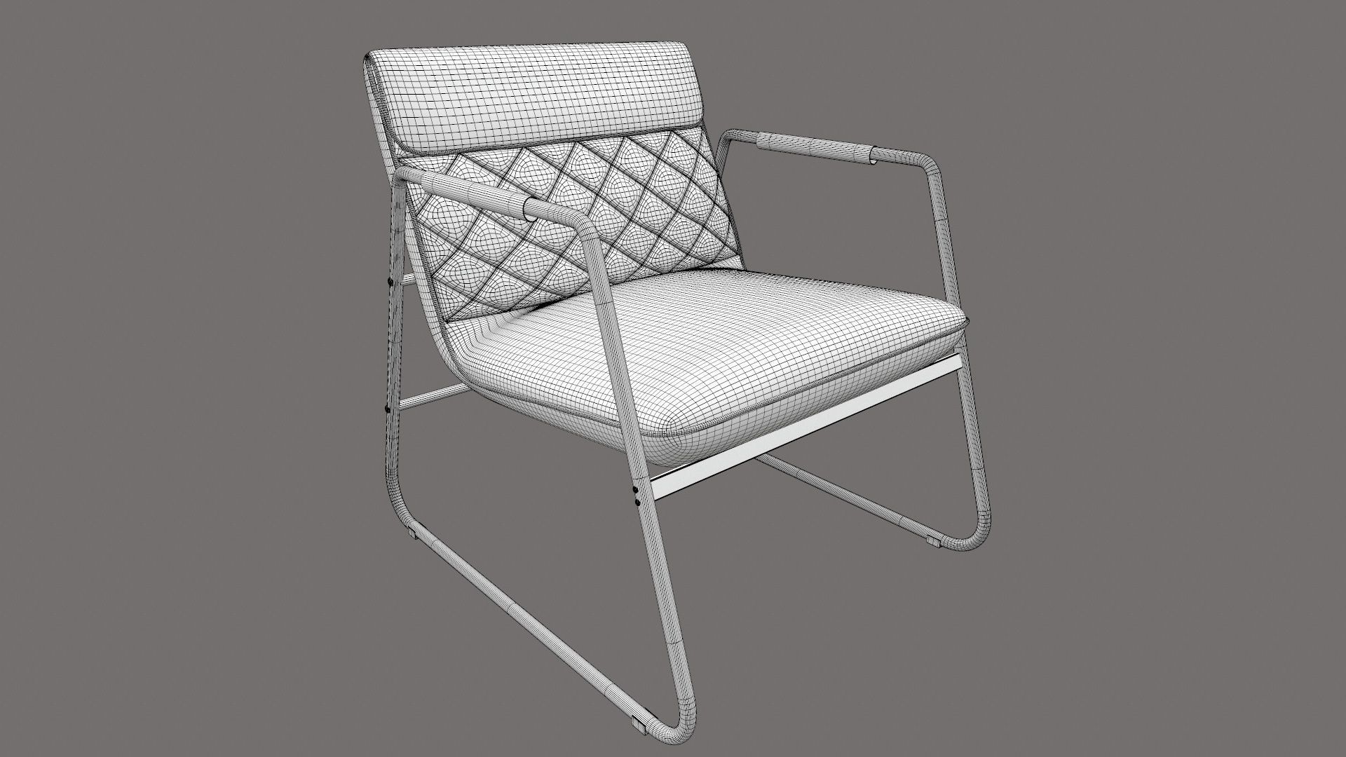 Arm Chair Dining 3D model CGTrader