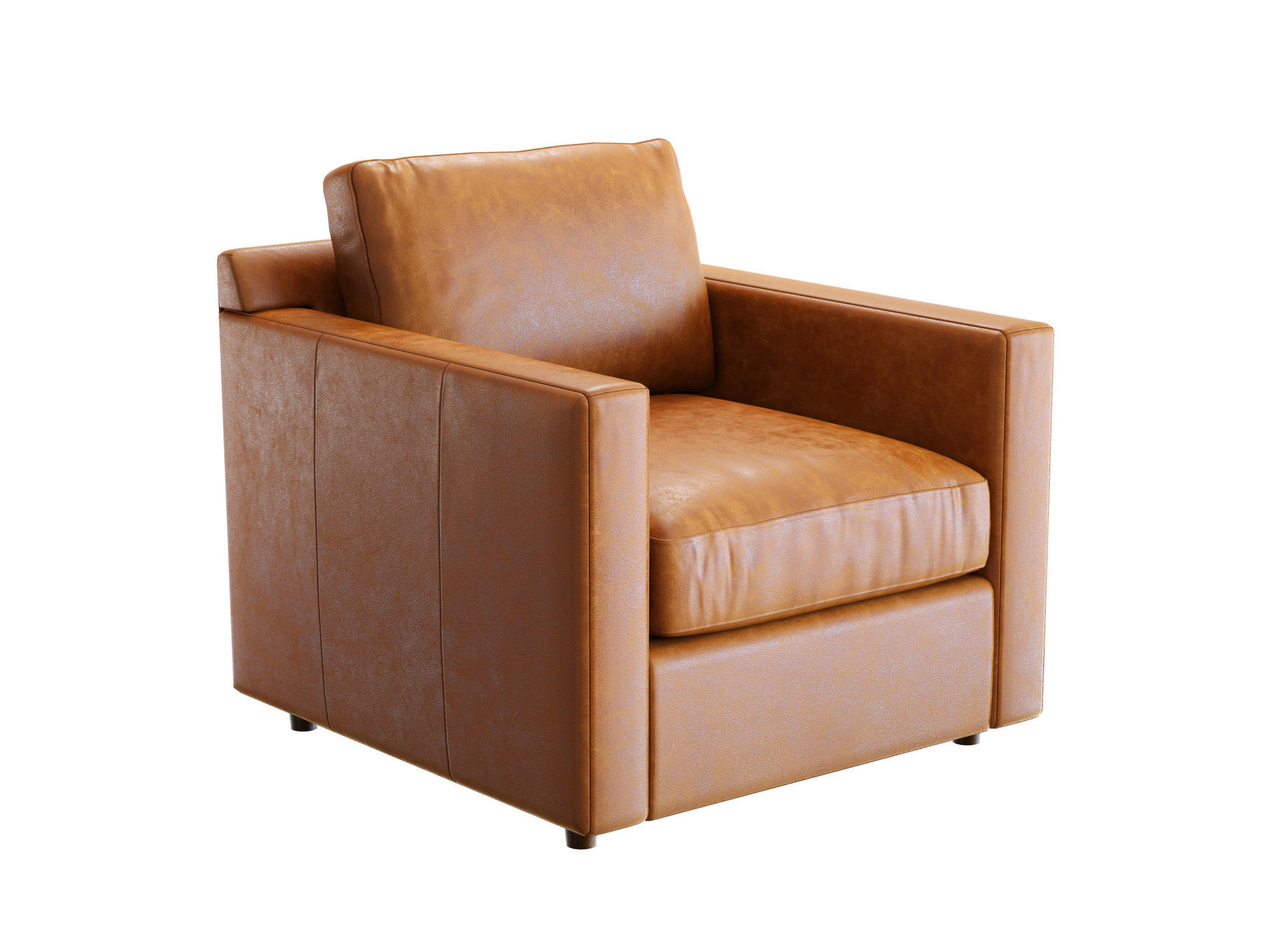 Crate and Barrel Barrett II Armchair 3D model CGTrader