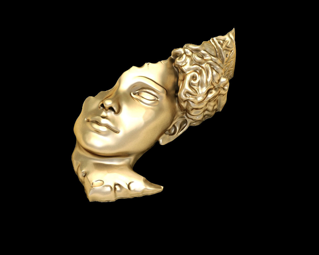 Statue Woman Pendant 3D model 3D printable | CGTrader