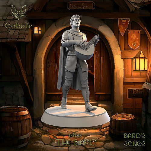 Bill The Bard 1 -Bard Songs 3D Model 3D Printable | CGTrader