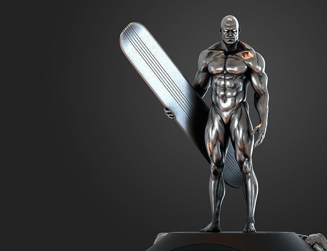 Silver surfer 3d print model 3D model | CGTrader