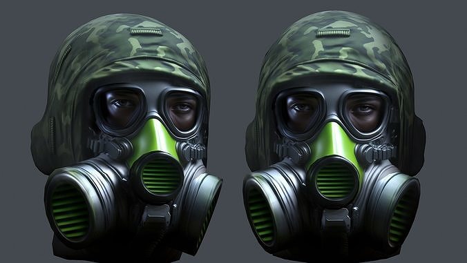 3D model Helmet 3d model military combat Military Low-poly VR / AR ...