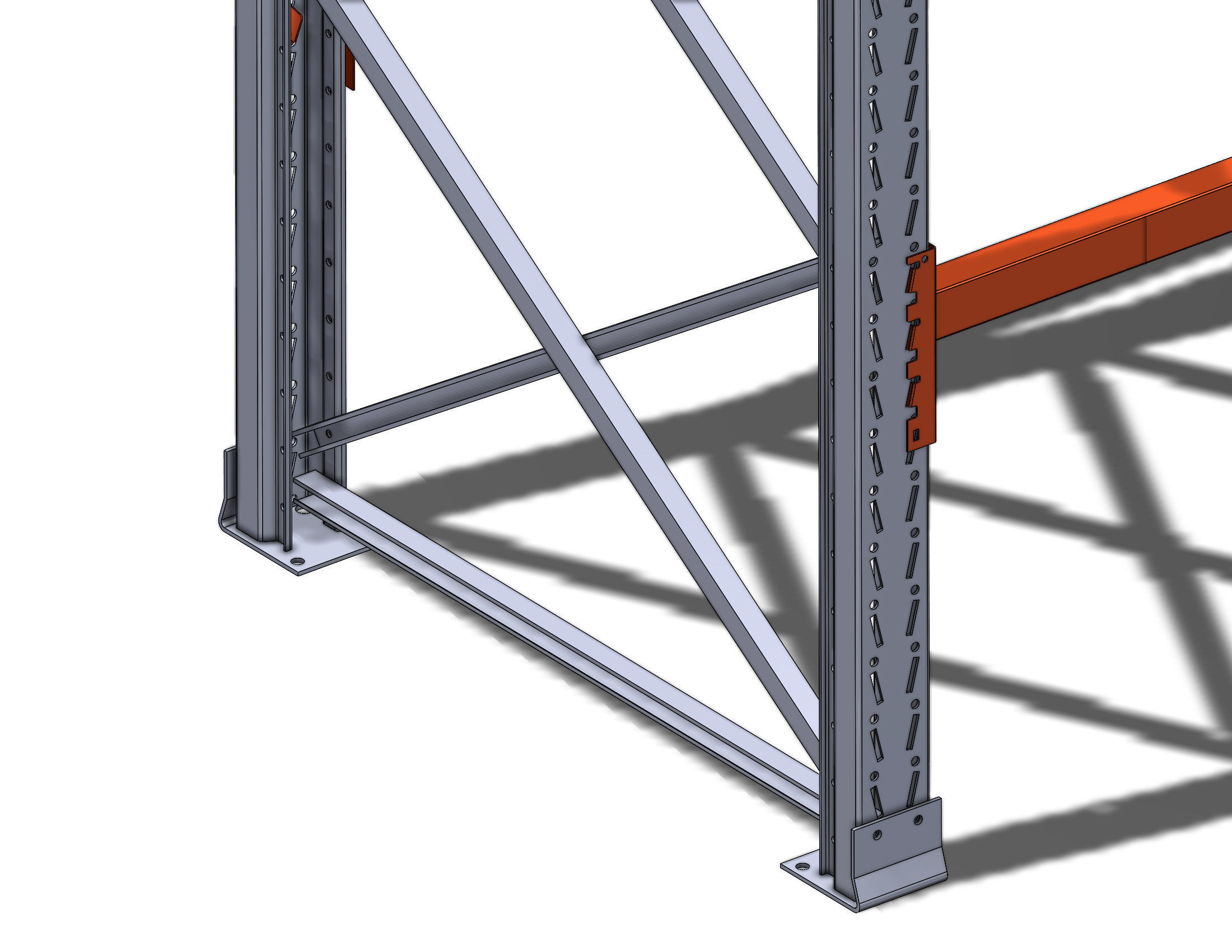 Pallet rack 9 meter height 3D model | CGTrader