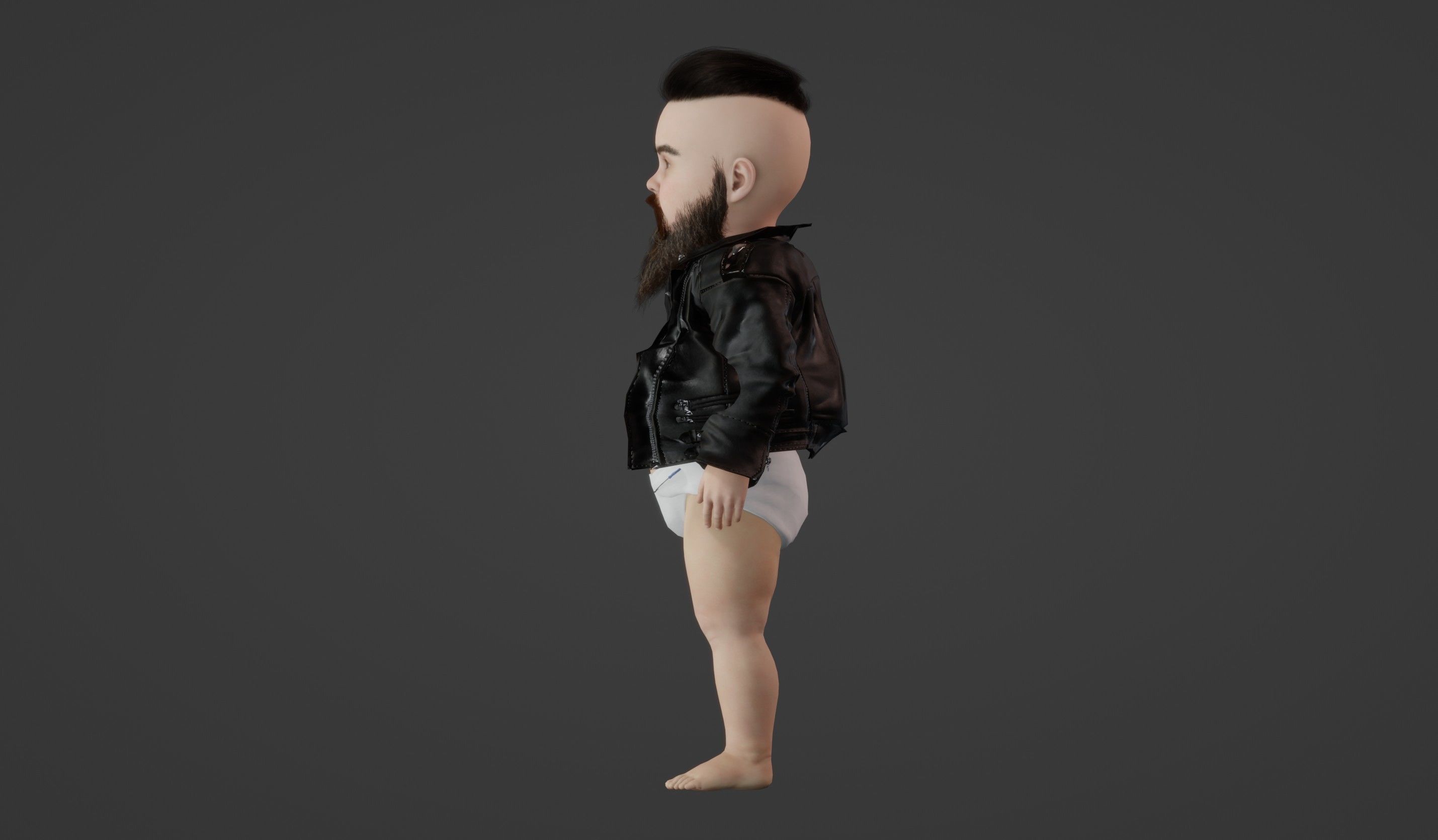 Grown up child 3D model CGTrader