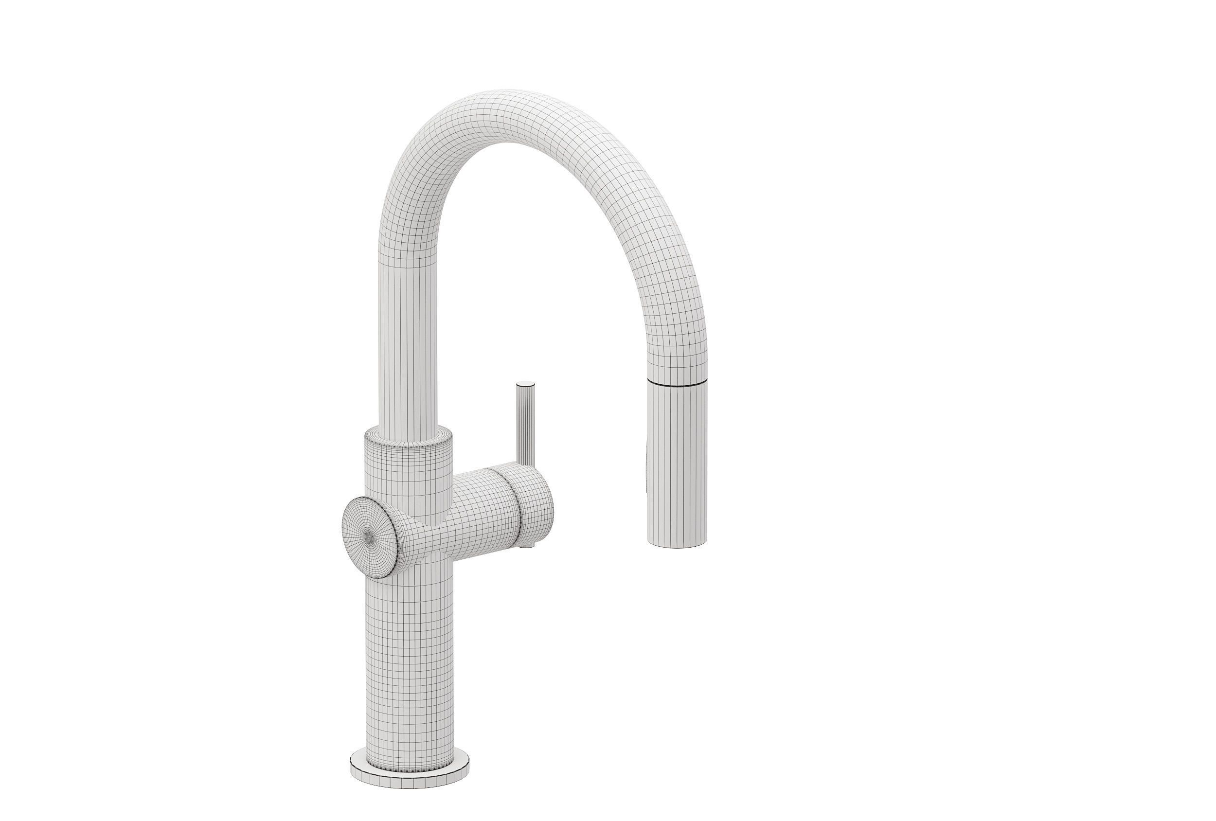 Kohler 22974 CP Crue Touchless Pull Down Kitchen Sink Faucet 3D model