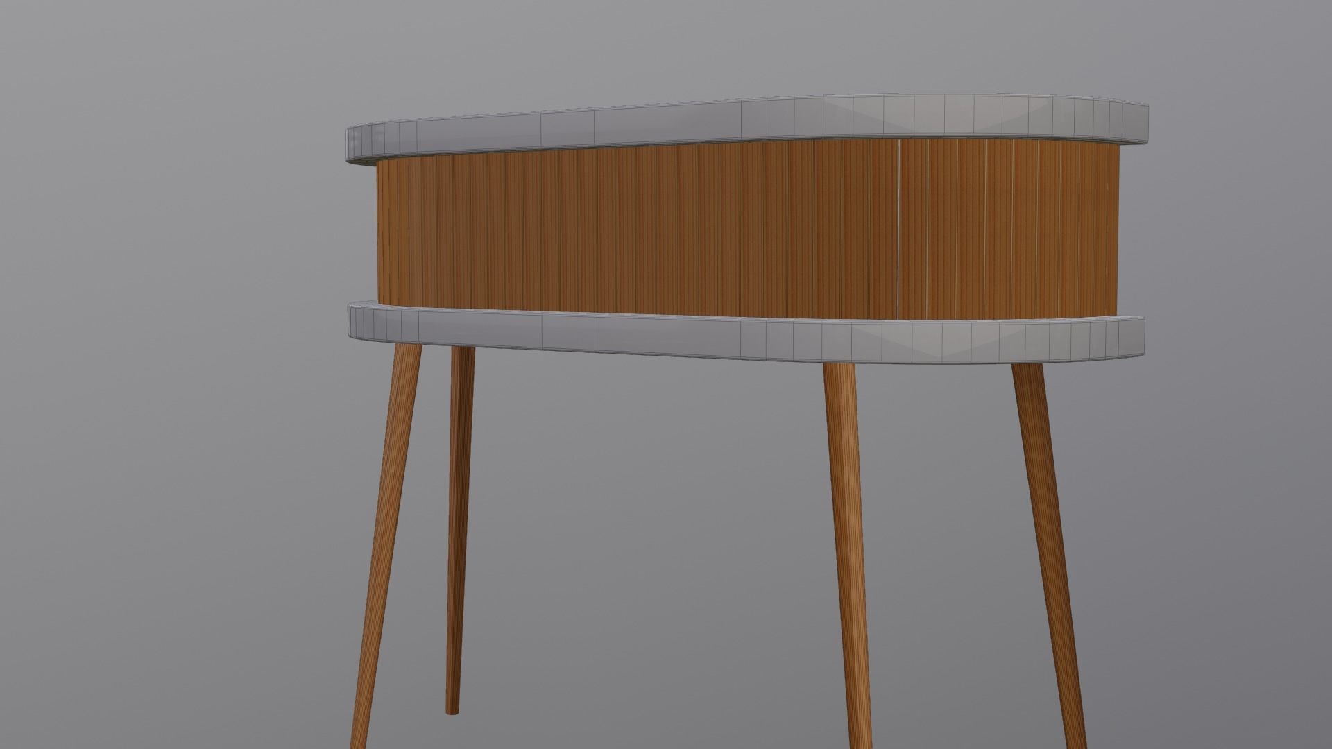 Mid-Century Modern Small Table free 3D model | CGTrader