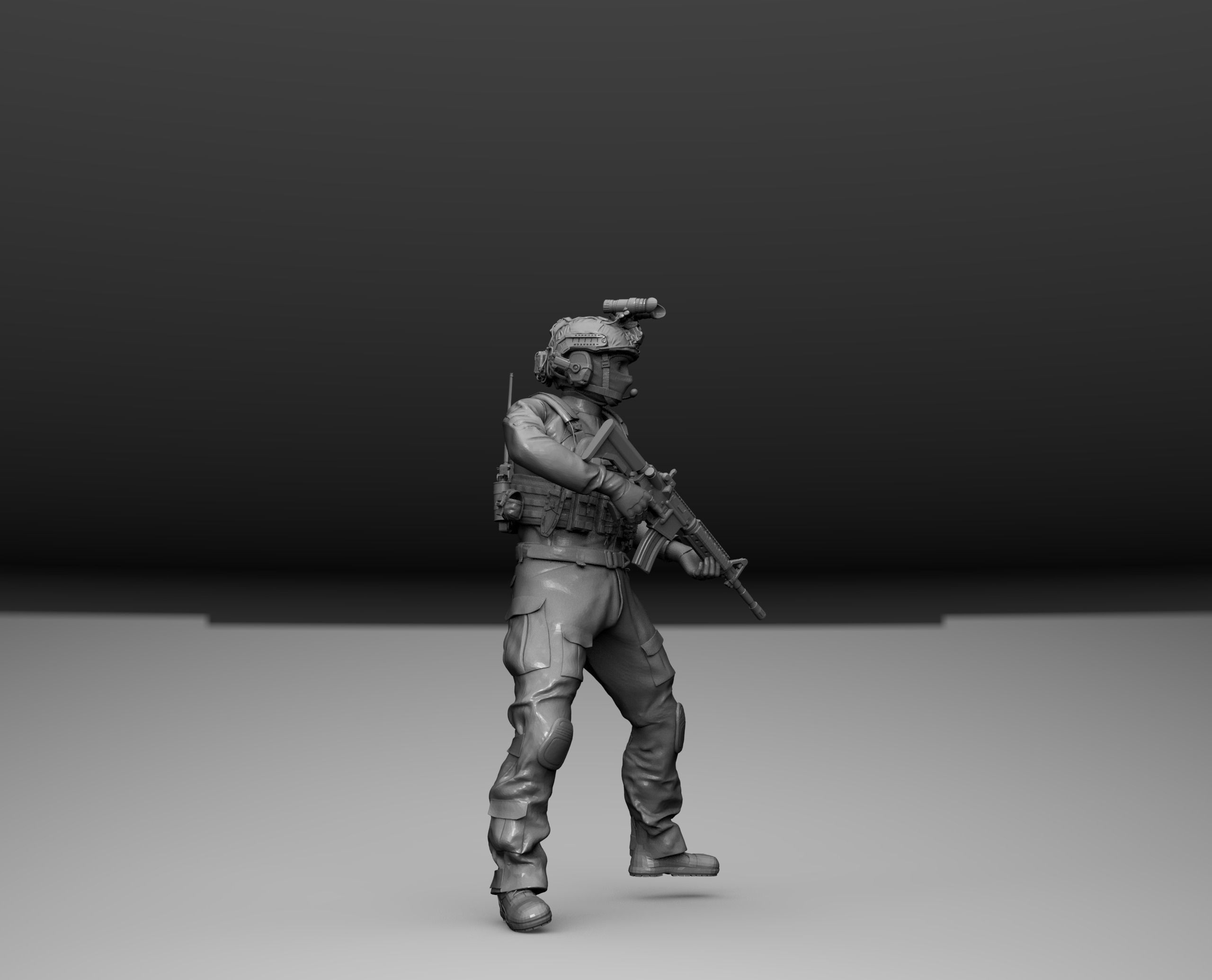 modern american soldier special forces seal 3D model 3D printable ...