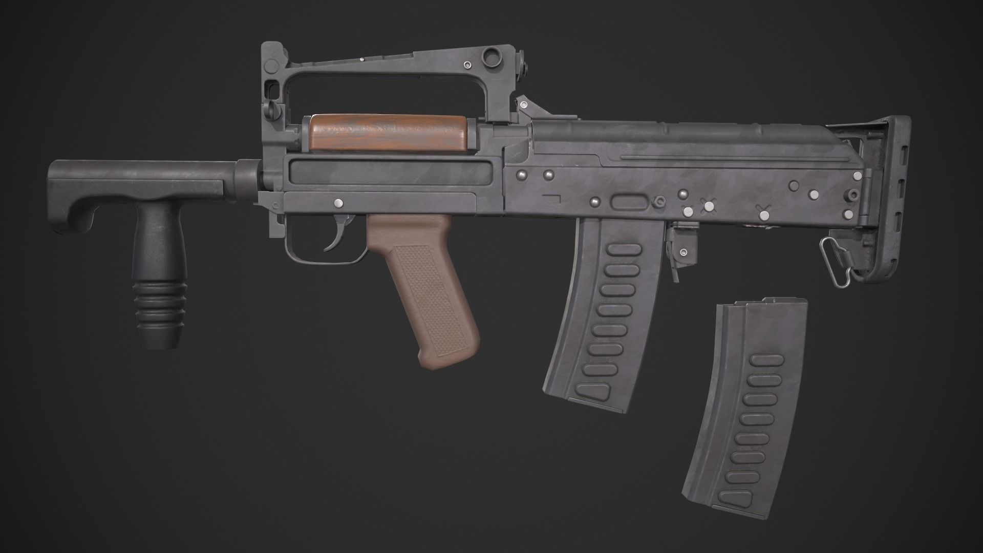 3D model OTs-14 Groza VR / AR / low-poly | CGTrader