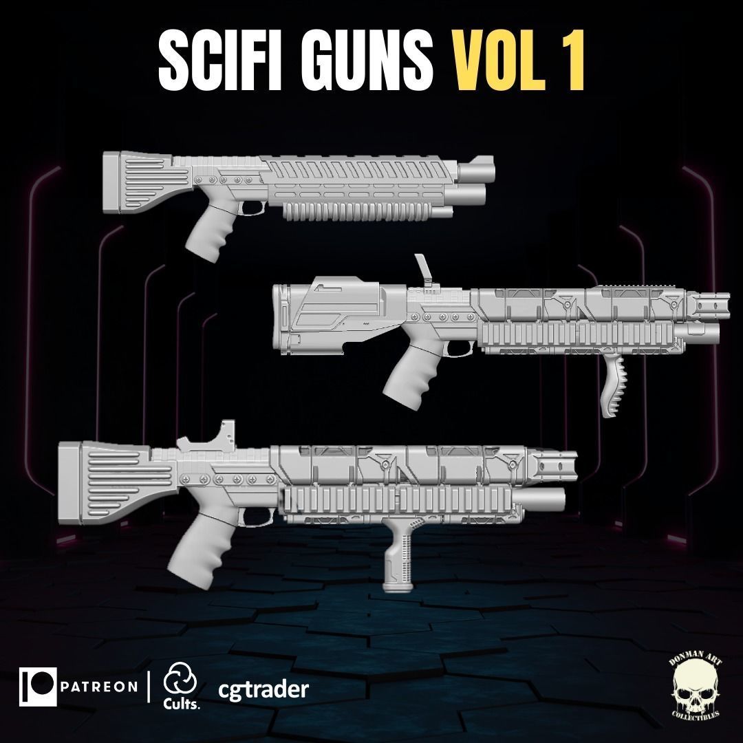 SciFi Kit 3D printable file for Action Figures 3D model 3D printable ...