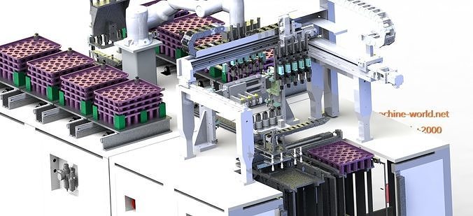 industrial 3D model Automatic Sorting Machine 3D model | CGTrader