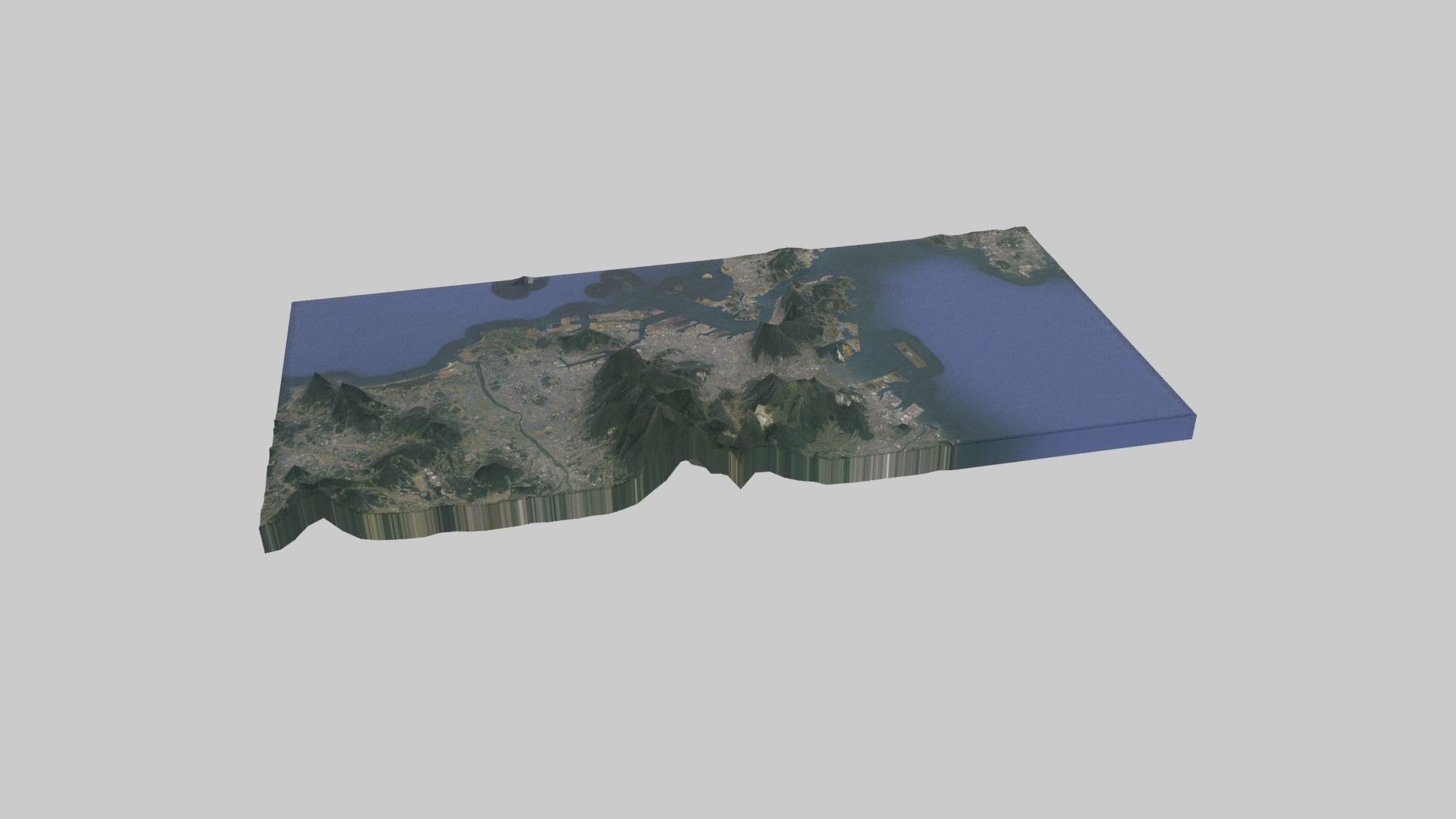 3D model Kitakyushu City VR / AR / low-poly | CGTrader