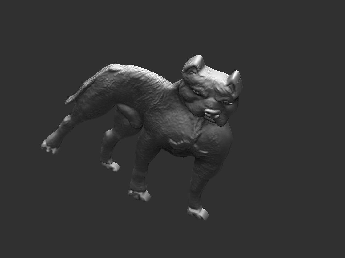 Pitbull - Dog 3D model 3D printable | CGTrader