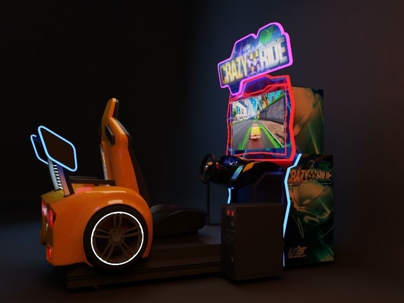 Crazy Ride Arcade Machine 3d Model Cgtrader 